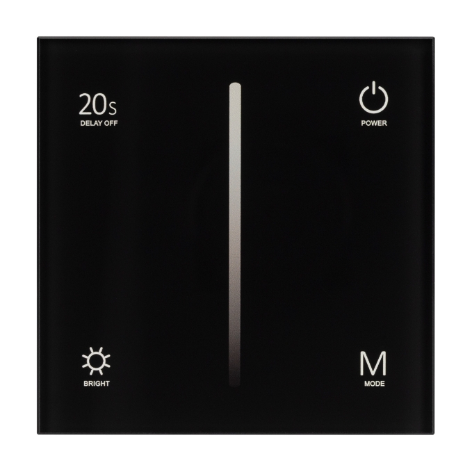 Панель SMART-P36-DIM-IN Black (230V, 1.2A, TRIAC, Sens, 2.4G), Arlight, 028110, изображение 3 Панель SMART-P36-DIM-IN Black (230V, 1.2A, TRIAC, Sens, 2.4G), Arlight, 028110, изображение 3