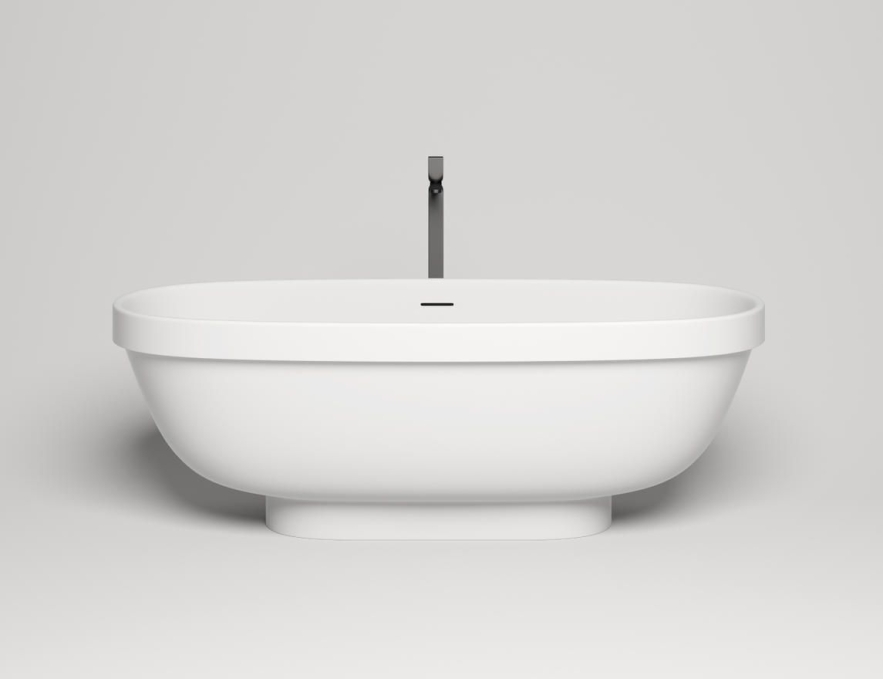 Ванна из искусственного камня Salini Greca 180x80 103121M белая матовая отдельно стоящая