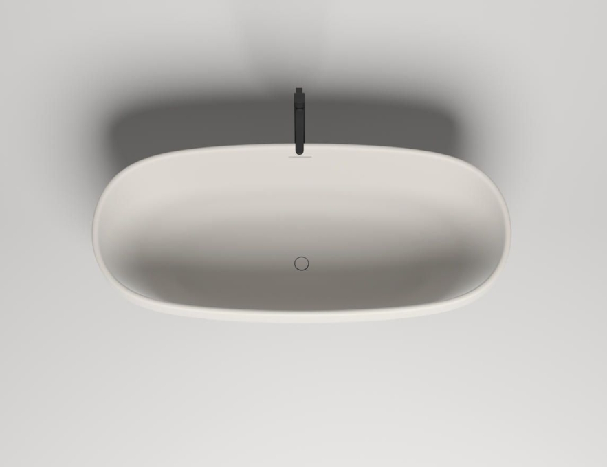 Ванна из искусственного камня Salini Greca 180x80 103121M белая матовая отдельно стоящая