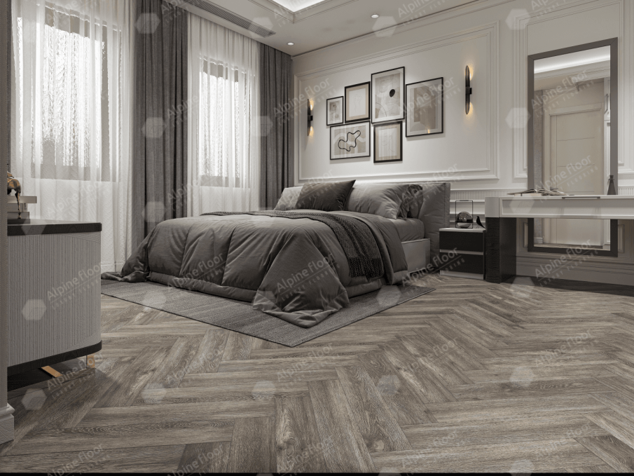 Каменный ламинат SPC Alpine Floor Parquet Light Венге Грей, ЕСО 13-8 MC