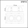 Светильник встраиваемый карданный IP20 GU10 2*50W 220V GESSO SPOT NT20 546 NOVOTECH 370713, схема товара Светильник встраиваемый карданный IP20 GU10 2*50W 220V GESSO SPOT NT20 546 NOVOTECH 370713, схема товара