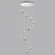 Люстра каскадная LED 60W 4000K 3000Лм JEMSTONE L-VISION ODL25 561 ODEON LIGHT 5084/60L, фото на цветном фоне 1