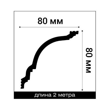 Карниз Bello Deco К16 80-80 Карниз Bello Deco К16 80-80