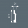 Плинтус Cosca Decor PX009, 120х25x2000 мм, Экополимер Плинтус Cosca Decor PX009, 120х25x2000 мм, Экополимер