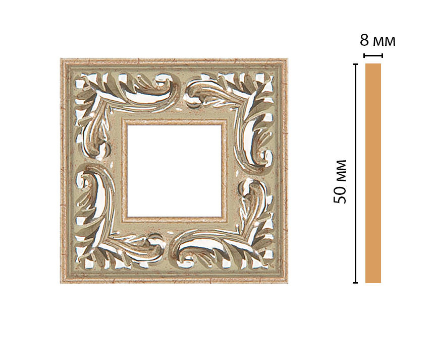 Вставка цветная Decomaster 130-2-59, 50x50x8 мм Вставка цветная Decomaster 130-2-59, 50x50x8 мм