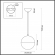 Подвес E27 1*40W PINGA PENDANT ODL22 393 ODEON LIGHT 4958/1A, схема товара Подвес E27 1*40W PINGA PENDANT ODL22 393 ODEON LIGHT 4958/1A, схема товара