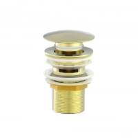 Донный клапан для раковины Wonzon & Woghand WW-88SS01-BG золото брашированный Донный клапан для раковины Wonzon & Woghand WW-88SS01-BG золото брашированный