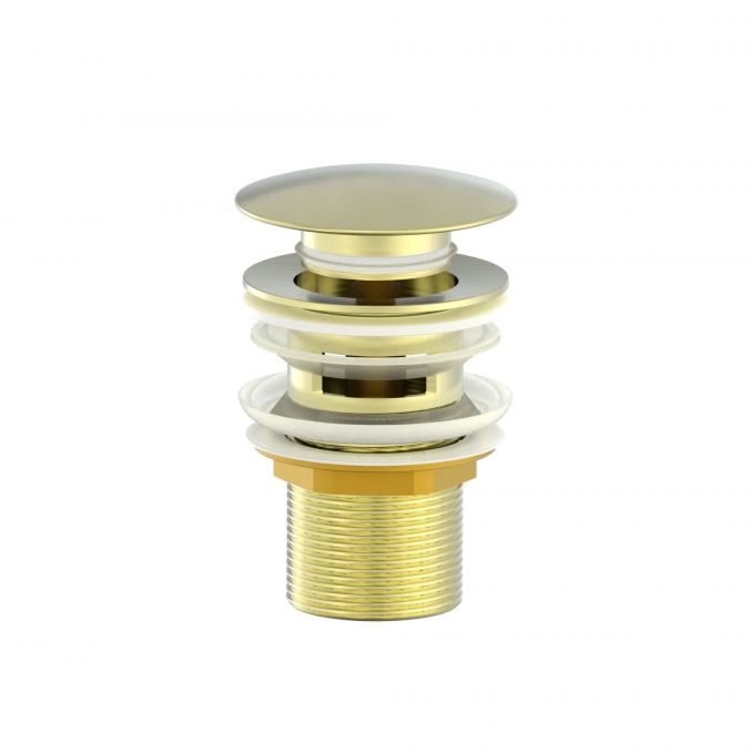 Донный клапан для раковины Wonzon & Woghand WW-88SS01-BG золото брашированный Донный клапан для раковины Wonzon & Woghand WW-88SS01-BG золото брашированный