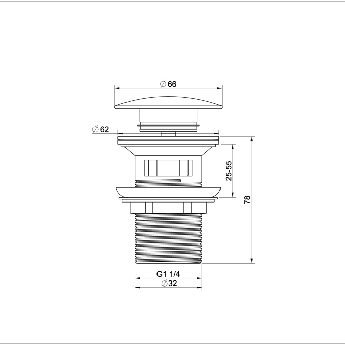 Донный клапан для раковины Wonzon & Woghand WW-88SS01-BG золото брашированный Донный клапан для раковины Wonzon & Woghand WW-88SS01-BG золото брашированный