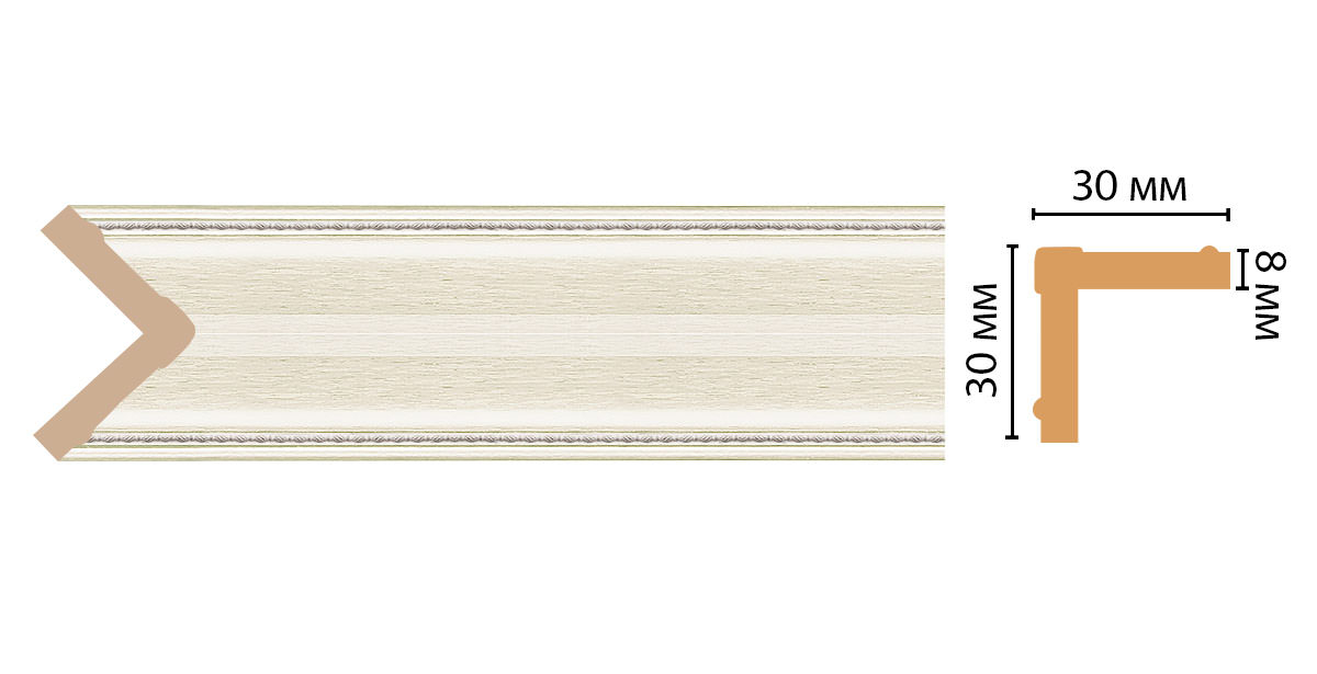 Угол Decomaster 116-15 ДМ, 30x30x2400 мм Угол Decomaster 116-15 ДМ, 30x30x2400 мм