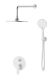 Душевой комплект со смесителем Esko Lagos White SET6in1LGW хром встраиваемый Душевой комплект со смесителем Esko Lagos White SET6in1LGW хром встраиваемый