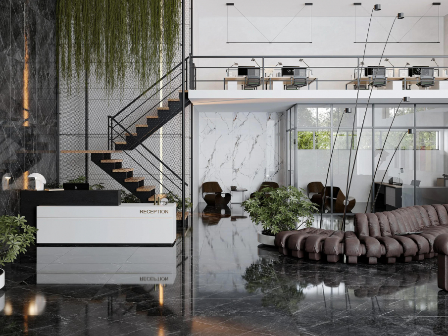 Керамогранит Dogma Project Antibacterial Marquina Dark Levigato 60x120, DPA601207