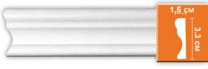 Молдинг гладкий Decomaster 97124, 33x15x2400 мм Молдинг гладкий Decomaster 97124, 33x15x2400 мм
