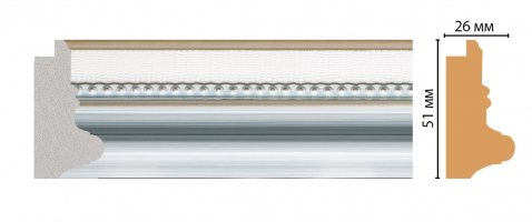 Багет Decomaster FM27-1, 51x26x2850 мм