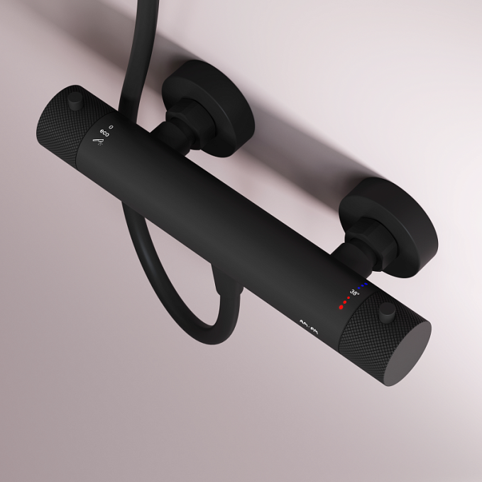 Смеситель для душа AM.PM Libre F6040022 термостат, черный Смеситель для душа AM.PM Libre F6040022 термостат, черный