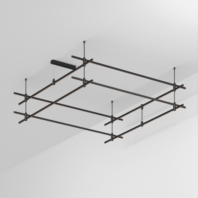 Основание ART-APRIORI-QUADRAT-2-ROD-400-2000x2000 (BK), Arlight, 048550, изображение 1