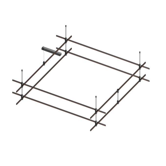 Основание ART-APRIORI-QUADRAT-2-ROD-400-2000x2000 (BK), Arlight, 048550, изображение 2