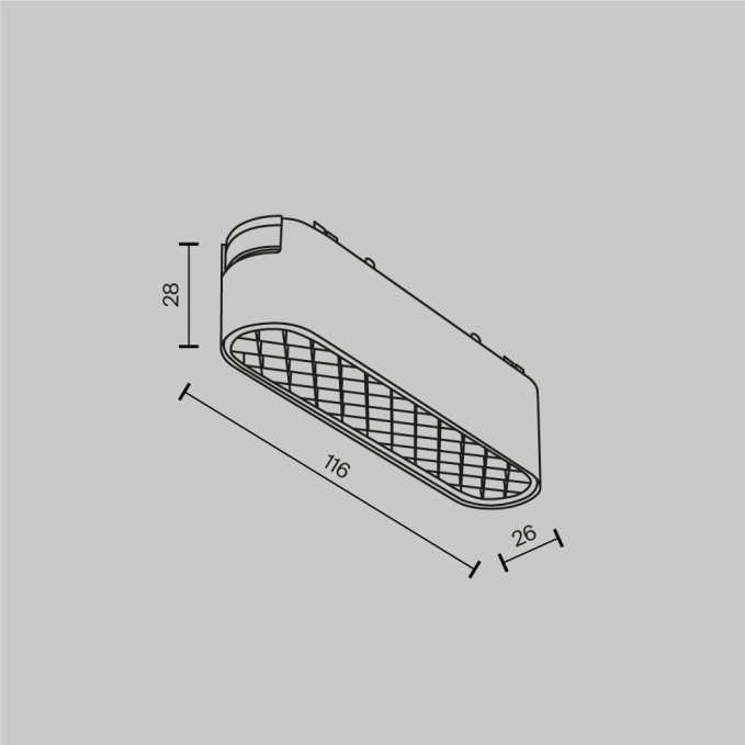Трековый светильник Базис / Basis Grid Radity 4000K 6Вт 120°, TR084-1-6W4K-W, изображение 6