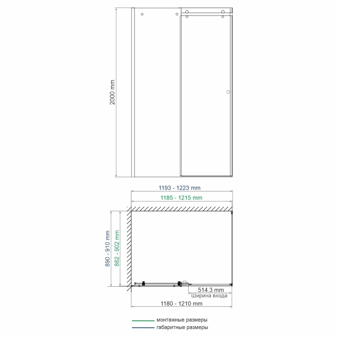Душевой уголок WasserKRAFT Vils 56R07 Душевой уголок WasserKRAFT Vils 56R07