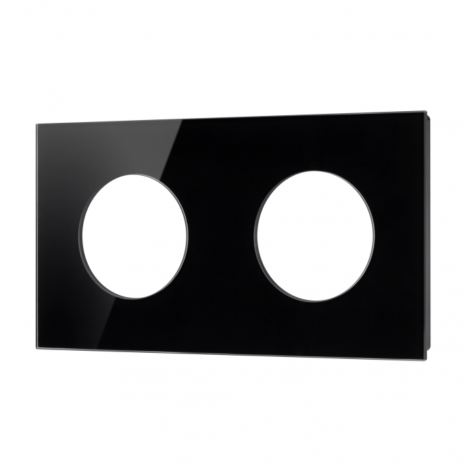 Рамка стеклянная FRM-GLARE-GC-2-BK, Arlight, 043836, изображение 1 Рамка стеклянная FRM-GLARE-GC-2-BK, Arlight, 043836, изображение 1