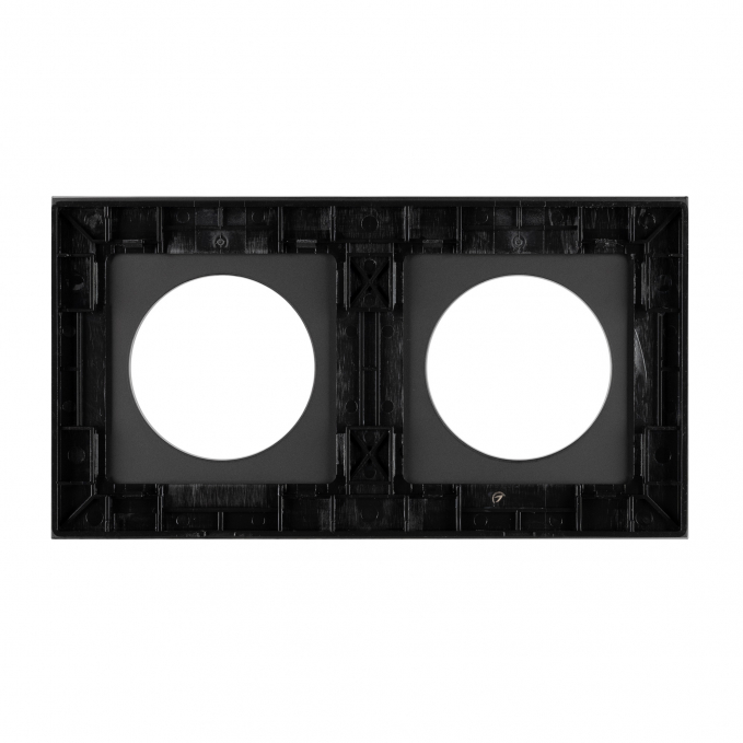 Рамка стеклянная FRM-GLARE-GC-2-BK, Arlight, 043836, изображение 3 Рамка стеклянная FRM-GLARE-GC-2-BK, Arlight, 043836, изображение 3