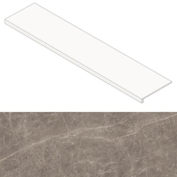 Ступень Atlas Concorde Marvel Edge Gris Supreme Scalino Lap. 33x150, AFCP Ступень Atlas Concorde Marvel Edge Gris Supreme Scalino Lap. 33x150, AFCP