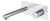 Встраиваемый смеситель Boheme Stick 125-WCR белый матовый