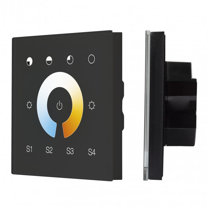 INTELLIGENT ARLIGHT Сенсорная панель DALI-901-11-1G-4SC-MIX-DT8-IN Black (BUS/230V), Arlight, 037195, изображение 1 INTELLIGENT ARLIGHT Сенсорная панель DALI-901-11-1G-4SC-MIX-DT8-IN Black (BUS/230V), Arlight, 037195, изображение 1