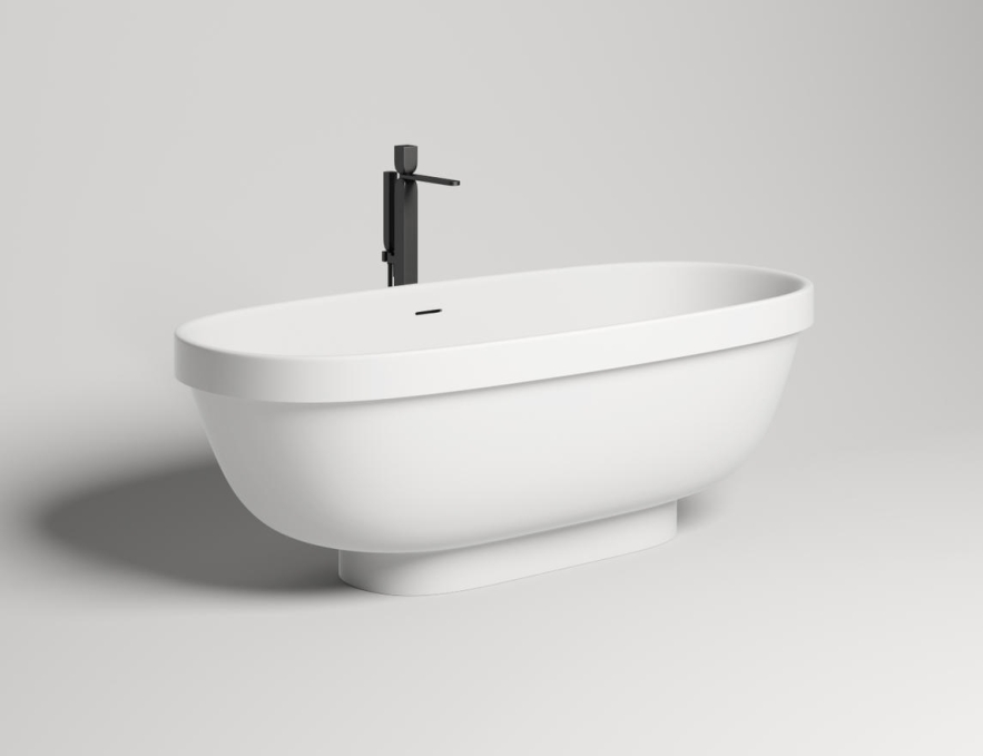 Ванна из искусственного камня Salini Greca 180x80 103121MF белый RAL матовая отдельно стоящая Ванна из искусственного камня Salini Greca 180x80 103121MF белый RAL матовая отдельно стоящая