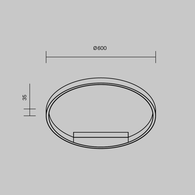 Потолочный светильник Рим / Rim 3000-4000К 35Вт, MOD058CL-L35BK, изображение 3