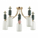 Люстра потолочная E14 5*40W CANDY CLASSIC ODL_EX21 129 ODEON LIGHT 4861/5C, изображение 1