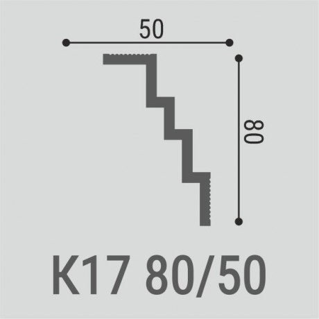 Карниз Bello Deco К17 80-50 Карниз Bello Deco К17 80-50