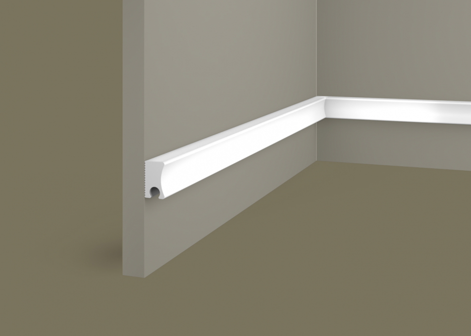 Заглушка Cosca Decor ZP008 правая для рейки RX008, 30x18x2800 мм, Экополимер Заглушка Cosca Decor ZP008 правая для рейки RX008, 30x18x2800 мм, Экополимер
