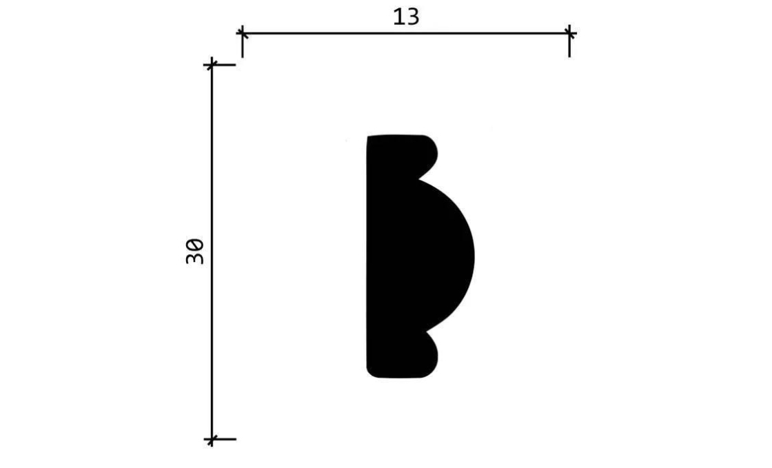 Молдинг Decor-Dizayn 157 A, 30x13x2000  мм