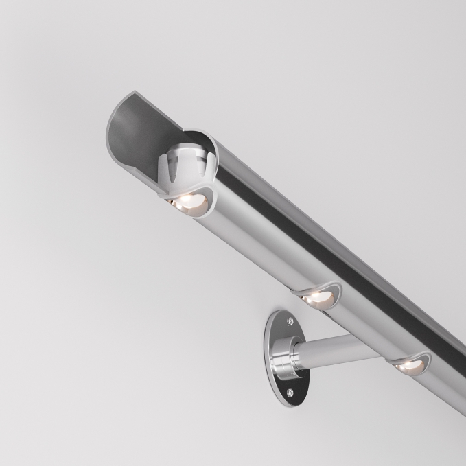Светильник ALT-LODESTAR-HANDRAIL-R27-1.5W Warm3000 (GR, 30x60 deg, 12-24V), Arlight, 045490, изображение 5