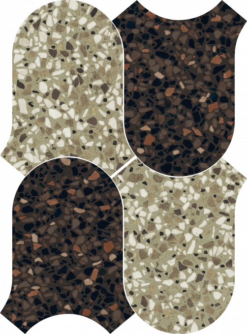 Мозаика 41zero42 Chicco Mosaic Onda Verde/Cacao 27x36.5, 4101288 Мозаика 41zero42 Chicco Mosaic Onda Verde/Cacao 27x36.5, 4101288