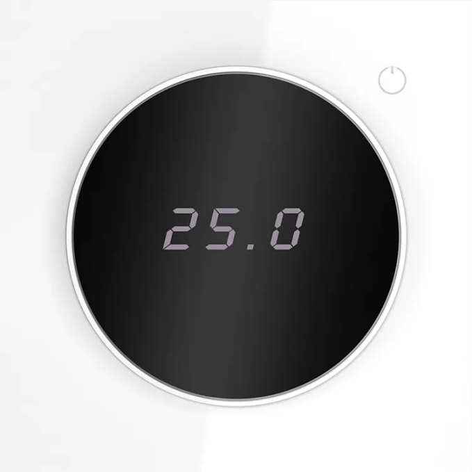 Терморегулятор электронный VOLTUM S70 с индикацией и датчиком, для теплого пола, (белый глянцевый), Voltum, VLS070101