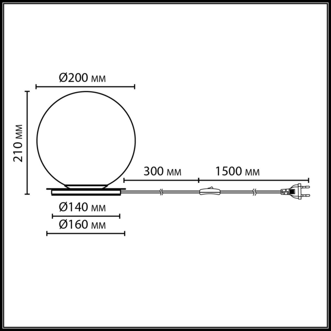 Светильник IP20 E27 5W 220-240V MAGIA MIDCENT ODL26 519 ODEON LIGHT 7109/1TL, схема товара Светильник IP20 E27 5W 220-240V MAGIA MIDCENT ODL26 519 ODEON LIGHT 7109/1TL, схема товара