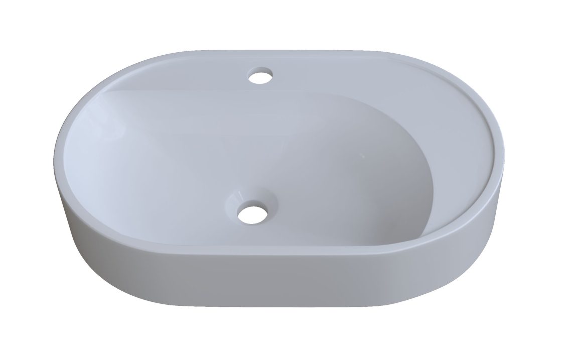 Накладная раковина Madera Luna 4627173210751 60 см белая глянцевая Накладная раковина Madera Luna 4627173210751 60 см белая глянцевая