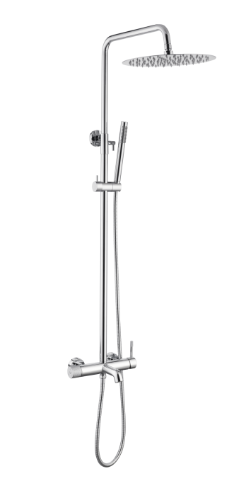 Душевая стойка со смесителем Boheme Uno 468-CR хром глянцевая