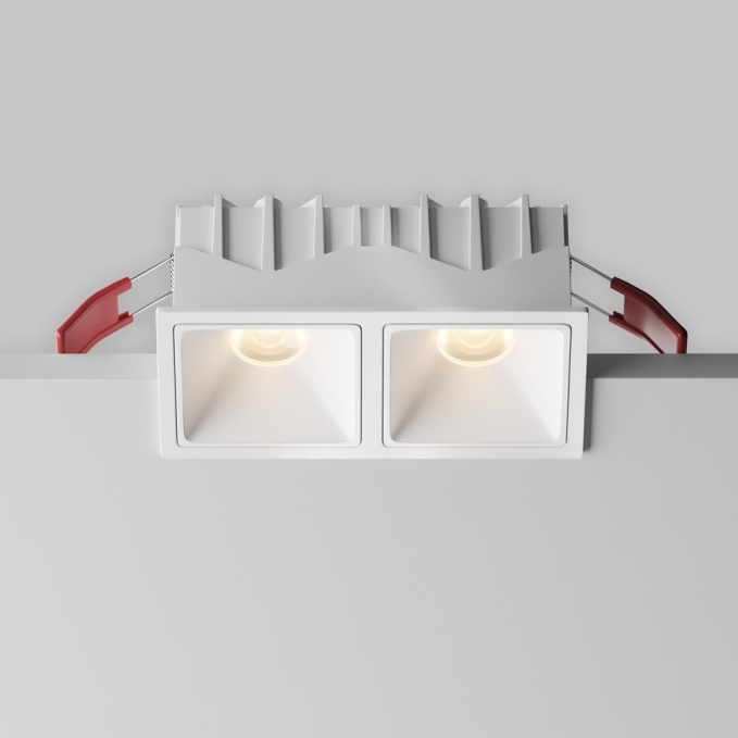 Встраиваемый светильник Альфа / Alfa LED 20 Вт 3000 К 50°, DL043-02-10W3K-SQ-W-1, изображение 2 Встраиваемый светильник Альфа / Alfa LED 20 Вт 3000 К 50°, DL043-02-10W3K-SQ-W-1, изображение 2