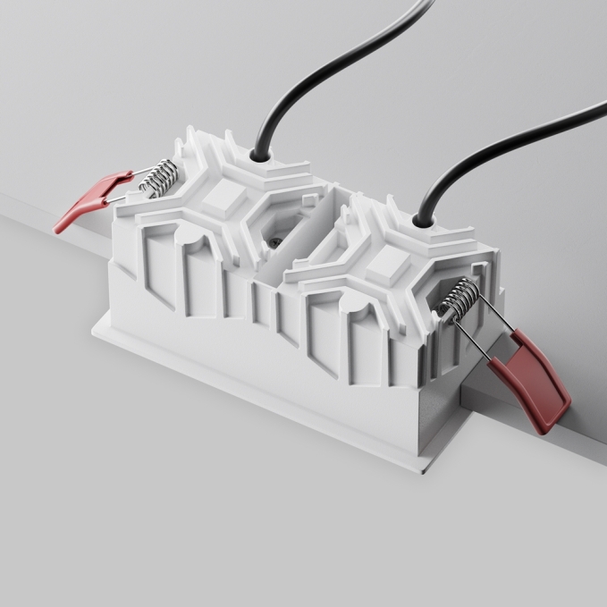 Встраиваемый светильник Альфа / Alfa LED 20 Вт 3000 К 50°, DL043-02-10W3K-SQ-W-1, изображение 4 Встраиваемый светильник Альфа / Alfa LED 20 Вт 3000 К 50°, DL043-02-10W3K-SQ-W-1, изображение 4