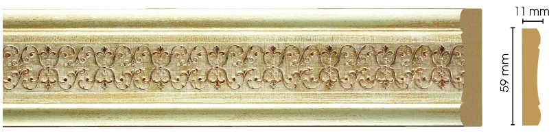 Молдинг Decomaster 164-281ДМ, 59x11x2400 мм