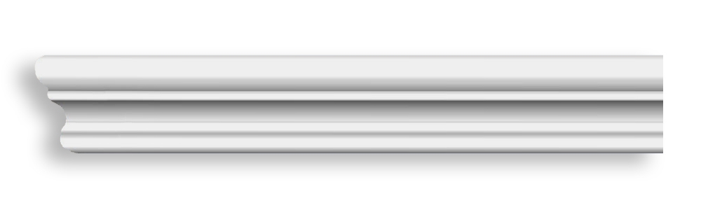 Молдинг гладкий Decomaster 97124F гибкий, 33x15x2400 мм