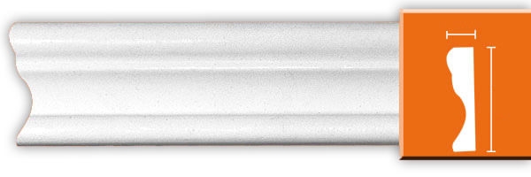 Молдинг гладкий Decomaster 97124F гибкий, 33x15x2400 мм
