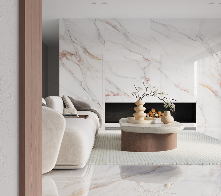 Керамический слэб StaroSlabs Polished Beldia Bianco Elegance 120x280 Керамический слэб StaroSlabs Polished Beldia Bianco Elegance 120x280