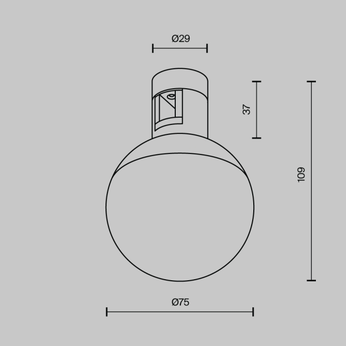 Трековый светильник Луна / Luna Flarity 3000K 4Вт 120°, TR149-1-5W3K-PT, изображение 7