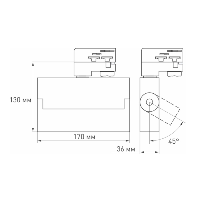 Светильник LGD-LOFT-TRACK-4TR-S170-10W White6000 (WH, 24 deg, DALI), Arlight, 033115, изображение 3 Светильник LGD-LOFT-TRACK-4TR-S170-10W White6000 (WH, 24 deg, DALI), Arlight, 033115, изображение 3