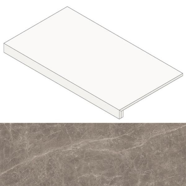 Ступень Atlas Concorde Marvel Edge Gris Supreme Scalino Lappato 33x60, AFCF Ступень Atlas Concorde Marvel Edge Gris Supreme Scalino Lappato 33x60, AFCF