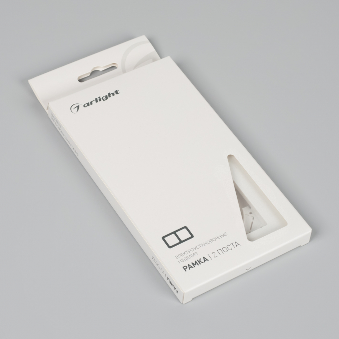 Рамка пластиковая FRM-PERIO-PL-2-WH, Arlight, 049750, изображение 4